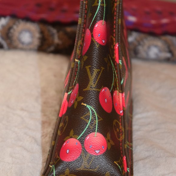 Louis Vuitton SAC Plat Hand Tote Bag Monogram Cherry - Picture 6 of 16